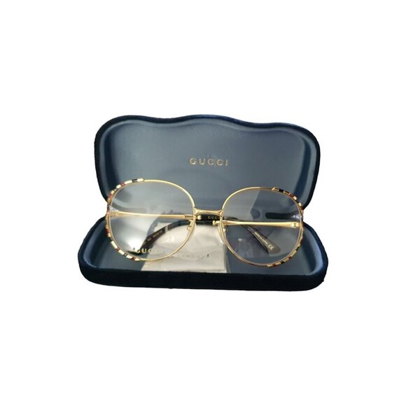 GUCCI Demo Round Ladies Eyeglasses GG0596OA 003 58 - Picture 5 of 12
